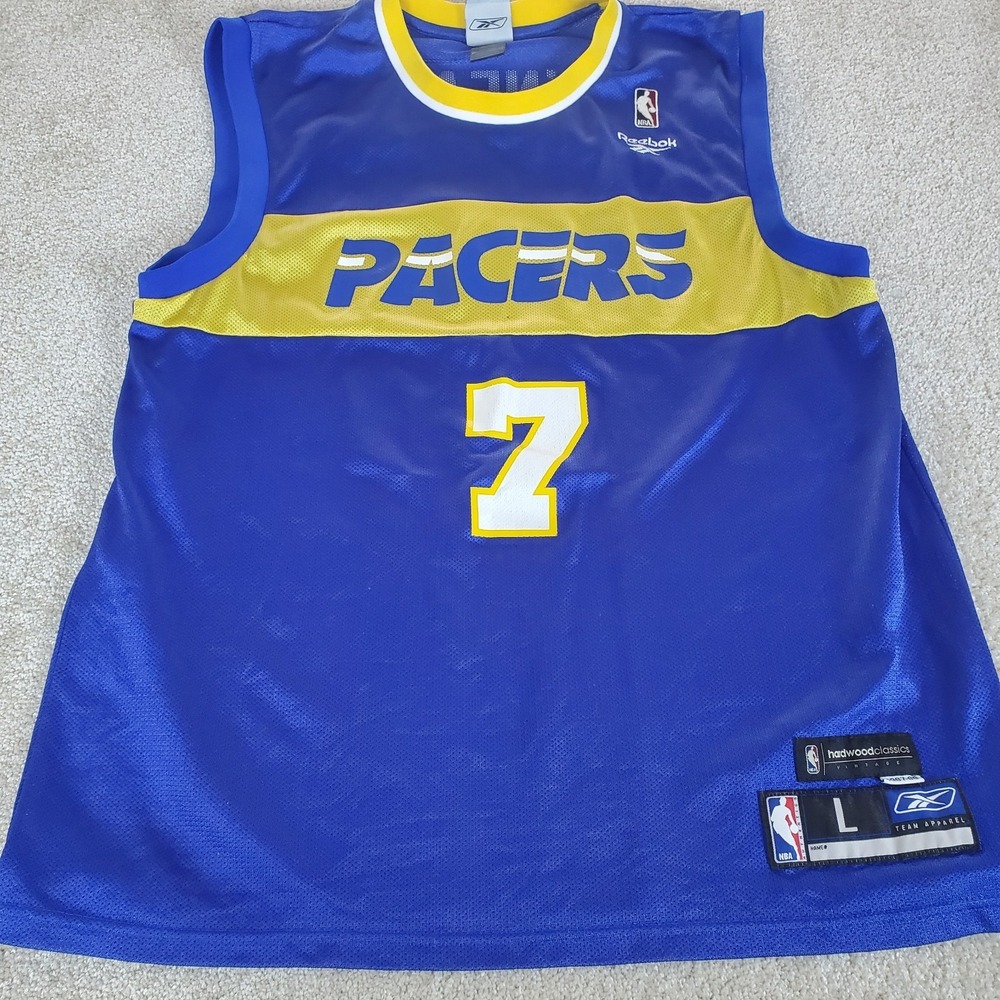 Indiana Pacers #7 Jermaine O'Neal 1987-88 Hardwood Classics Jersey NBA Large